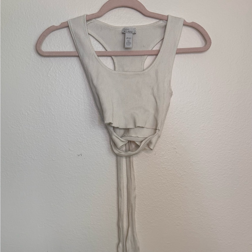 Wrap around tie tank top